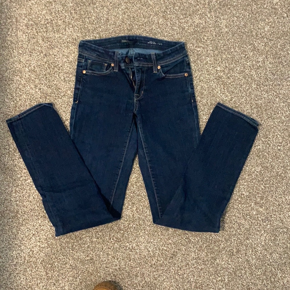 Fidelity mid rise skinny jeans